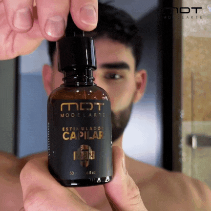 Aceite capilar que estimula el crecimiento de la barba y cabello