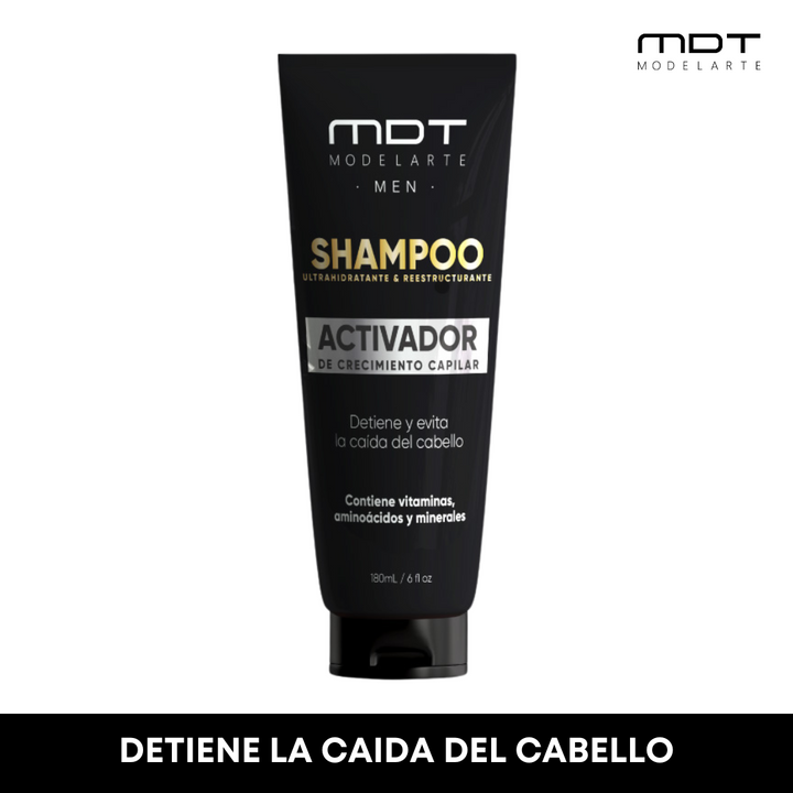 Shampoo para hombres que previene la caída del cabello y barba