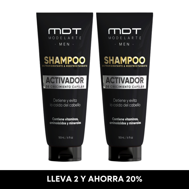Shampoo para hombres que previene la caída del cabello y barba