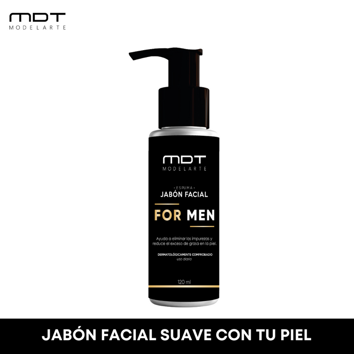 Limpiador facial o jabón facial para hombres para todo tipo de piel