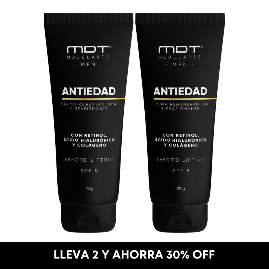 Crema facial antiedad para hombres que reduce arrugas y líneas de expresión